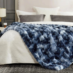 Artificial Wool Carpet for Sofa, Sofa, Shaggy Pile Thick Bubble Blanket 07FC0E-D4 - KOEEK [3]