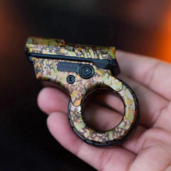 Azu Flip Pushing Slider Gun Fidget Spinner Push Card Ratchet Fingertip EDC Toys 07FC0E-D4 - KOEEK [1]