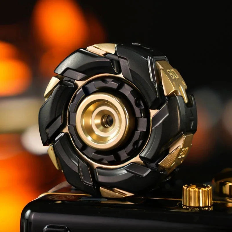 B08 EDC Stainless Steel Stone Wash Fidget Spinner Armor Mechanical Toy 07FC0E-D4 - KOEEK [10]