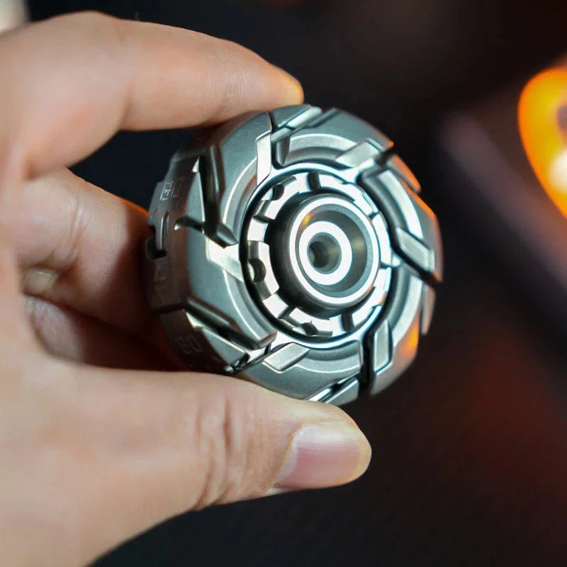 B08 EDC Stainless Steel Stone Wash Fidget Spinner Armor Mechanical Toy 07FC0E-D4 - KOEEK [11]