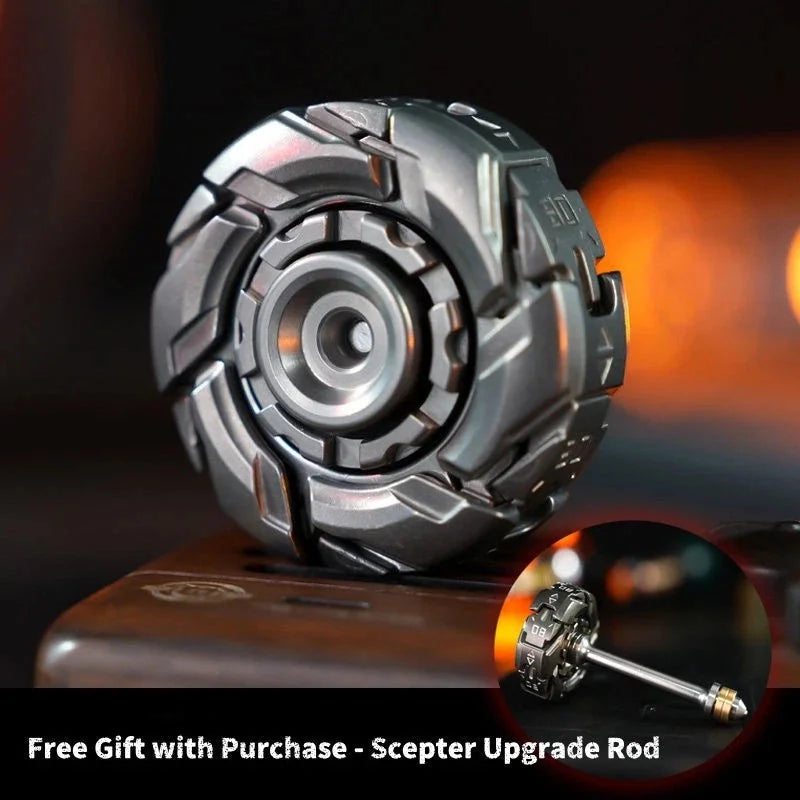 B08 EDC Stainless Steel Stone Wash Fidget Spinner Armor Mechanical Toy 07FC0E-D4 - KOEEK [1]