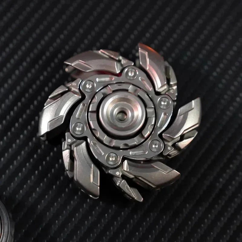B08 EDC Stainless Steel Stone Wash Fidget Spinner Armor Mechanical Toy 07FC0E-D4 - KOEEK [6]
