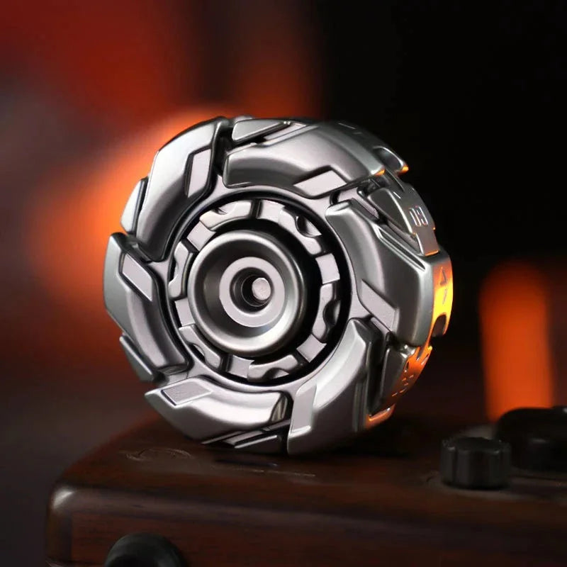 B08 EDC Stainless Steel Stone Wash Fidget Spinner Armor Mechanical Toy 07FC0E-D4 - KOEEK [8]