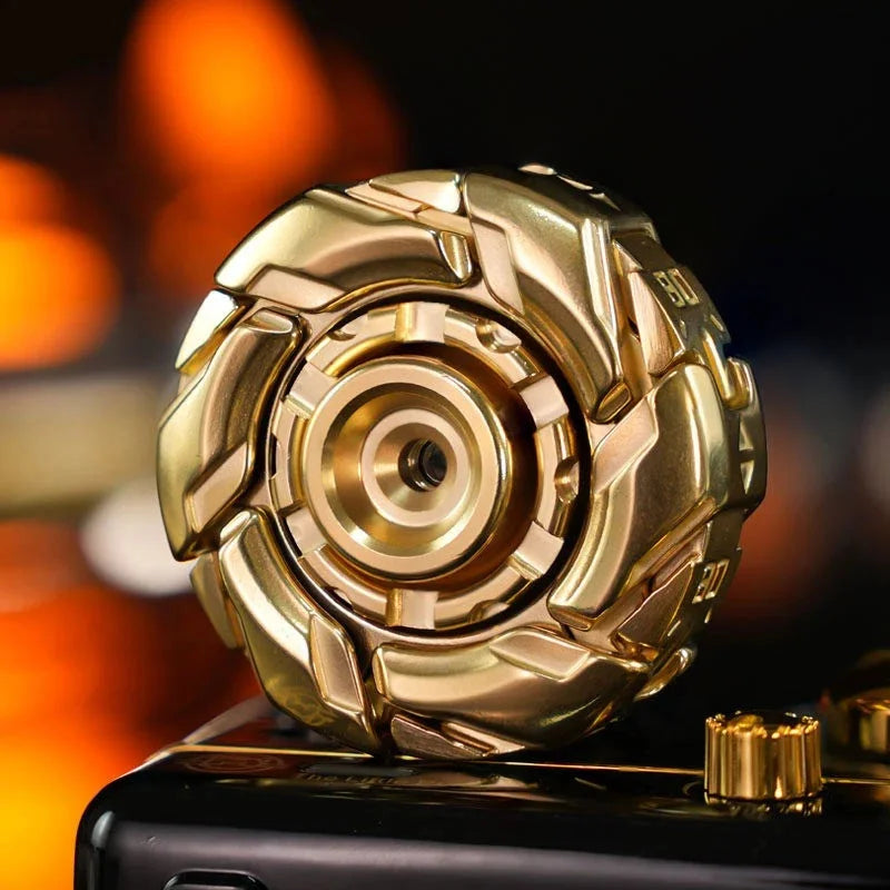 B08 EDC Stainless Steel Stone Wash Fidget Spinner Armor Mechanical Toy 07FC0E-D4 - KOEEK [9]