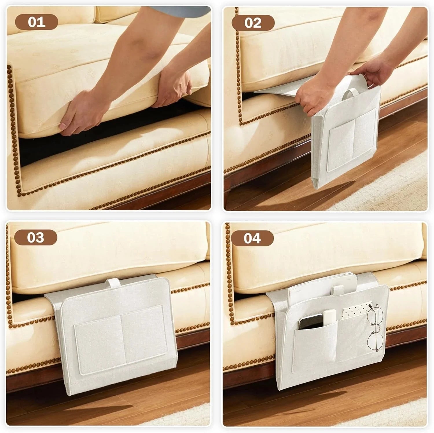 Bedside storage trolley, bedside storage cart, dormitory bedside storage box 07FC0E-D4 - KOEEK [4]