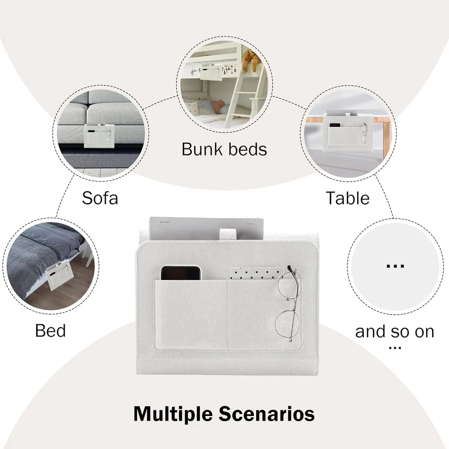 Bedside storage trolley, bedside storage cart, dormitory bedside storage box 07FC0E-D4 - KOEEK [6]