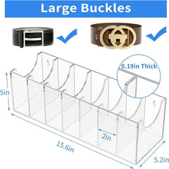 Belt storage box, acrylic display box, storage rack with 4 compartments 07FC0E-D4 - KOEEK [2]