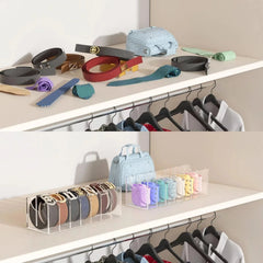 Belt storage box, acrylic display box, storage rack with 4 compartments 07FC0E-D4 - KOEEK [3]