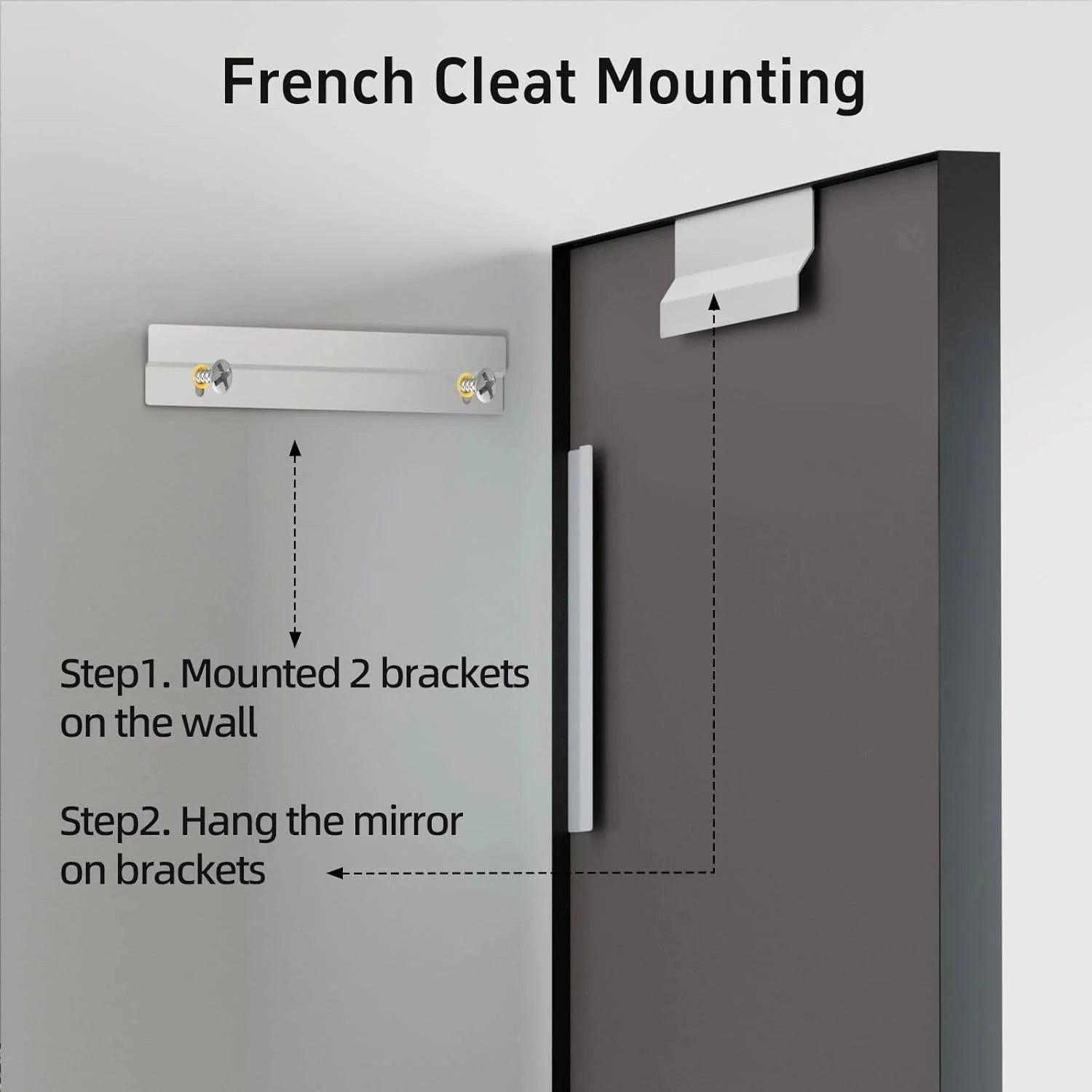 Black Vanity Wall Mirror, 22x 30 Inch Rectangular Bathroom Mirrors for Over Sink 07FC0E-D4 - KOEEK [7]