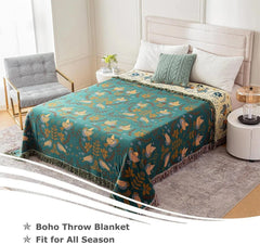 Bohemian Bed Blanket -  Cotton Super Soft Rustic Comforter 07FC0E-D4 - KOEEK [2]