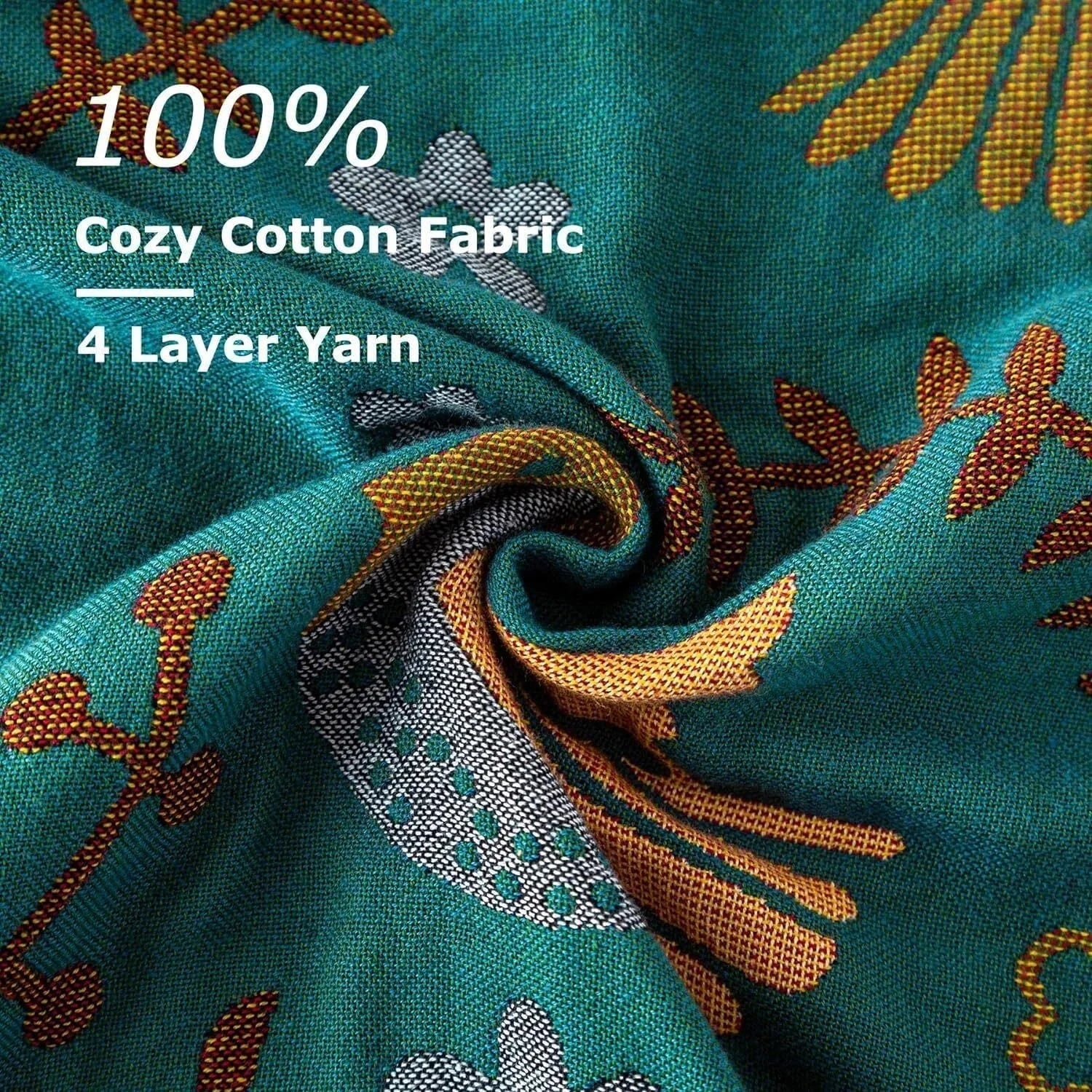 Bohemian Bed Blanket -  Cotton Super Soft Rustic Comforter 07FC0E-D4 - KOEEK [7]