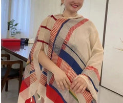 Boho Ethnic Shawl Scarf Frog Button Sun Protection Wrap Travel Cover For Women 07FC0E-D4 - KOEEK [4]