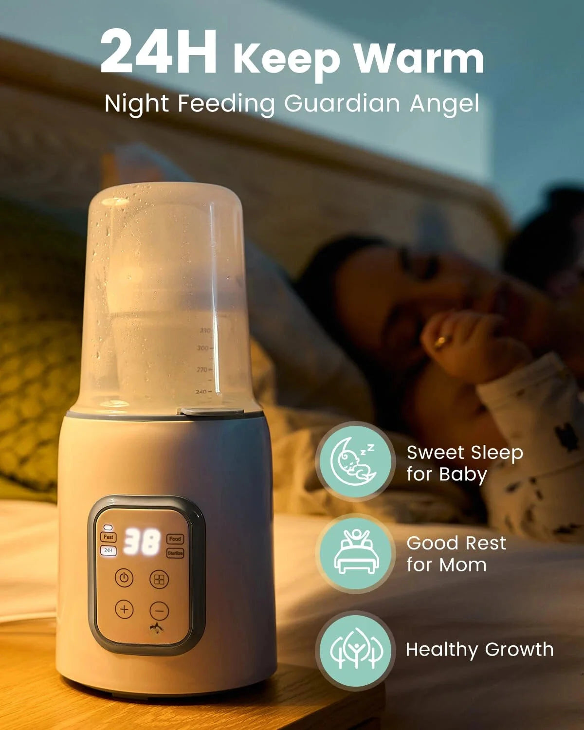 Bottle Thermos, 8-in-1 Quick Baby Bottle Thermos with Timer 07FC0E-D4 - KOEEK [5]