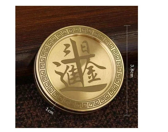 Brass Bagua Haptic Coins EDC Adult Metal Fidget Toys Stress Relief 07FC0E-D4 - KOEEK [7]