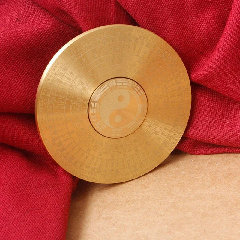 Brass Tai Chi Fidget Spinner Adult Metal EDC Fidget Toys ADHD Hand Spinner 07FC0E-D4 - KOEEK [3]
