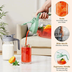 Breast Milk Pitcher Jug - 32 oz Glass Mason Jar Airtight Pitcher Spout Handle 07FC0E-D4 - KOEEK [4]