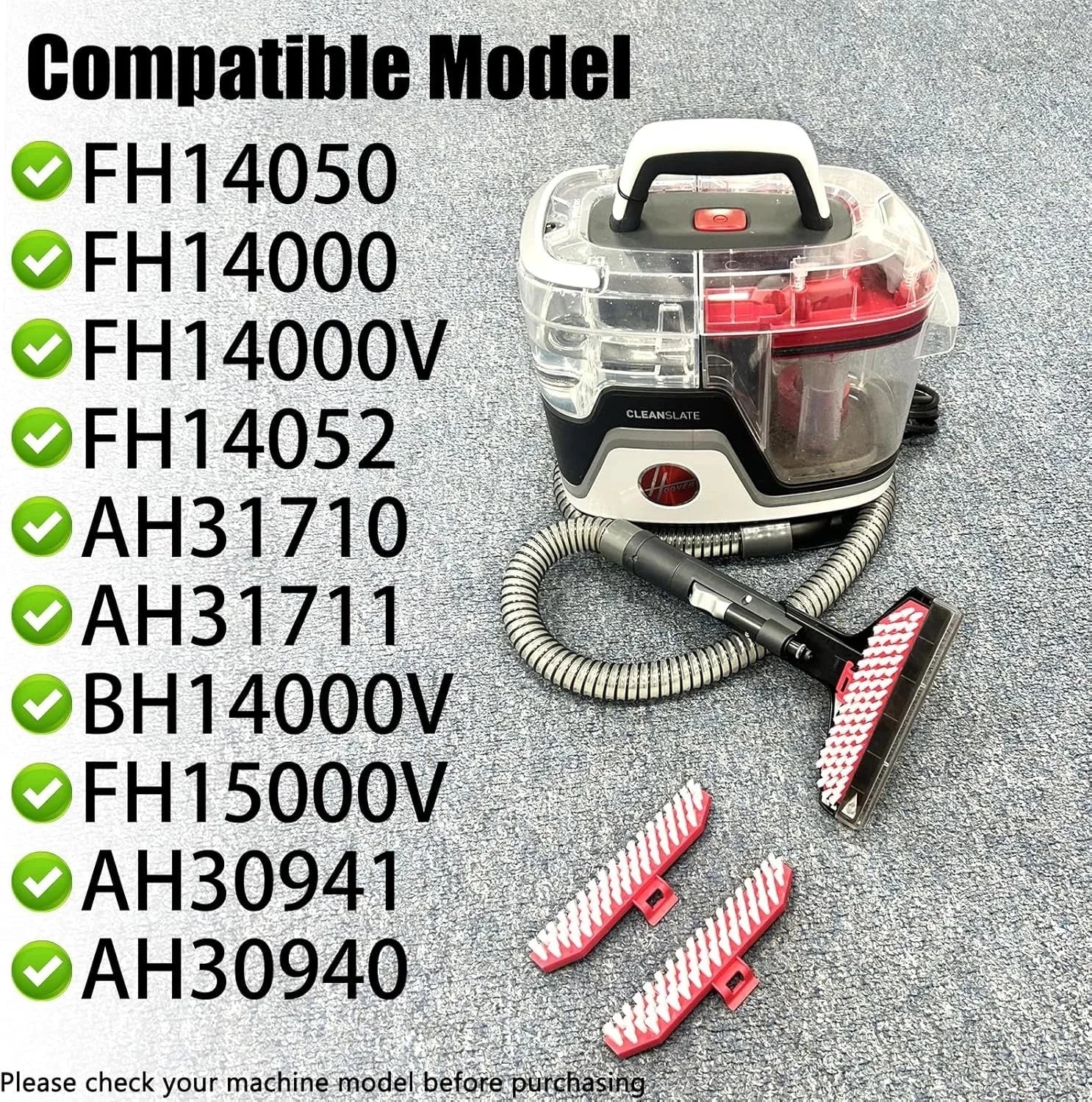 Brush head accessories, carpet cleaner, spot cleaner 07FC0E-D4 - KOEEK [2]