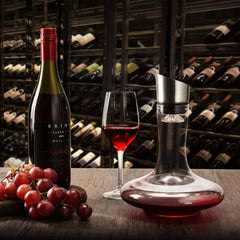 Built-in Stirrer, Wine Bottle,  Lead-Free Crystal Glass, Wine Hand Stirrer 07FC0E-D4 - KOEEK [2]