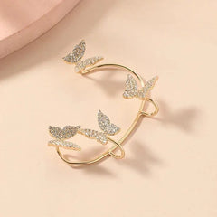 Butterfly Ear Cuff Clip for Women Non Pierced Elegant Style Fairy Jewelry 07FC0E-D4 - KOEEK [2]