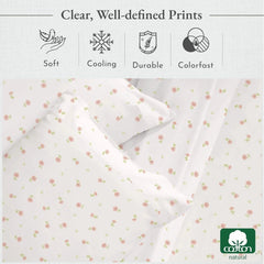 California Design Queen Bedding Set  Natural Cotton Sheets 07FC0E-D4 - KOEEK [2]