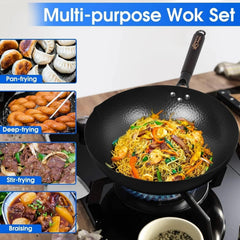 Carbon steel frying pan for electric, induction and gas hobs 07FC0E-D4 - KOEEK [3]