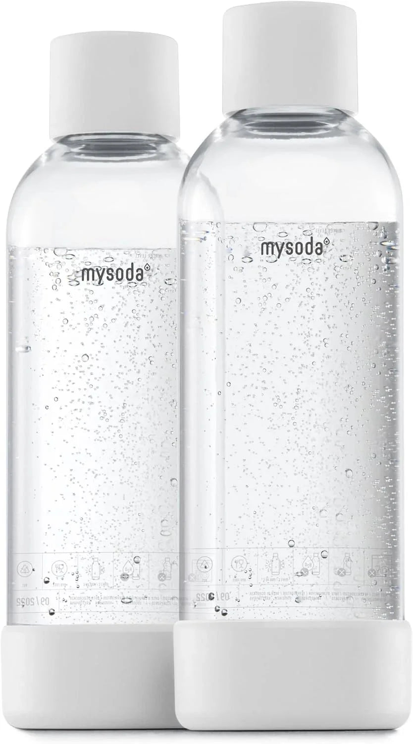 Carbonated beverage bottle, 2-pack, 1 liter - Quick-lock reusable bottle 07FC0E-D4 - KOEEK [1]
