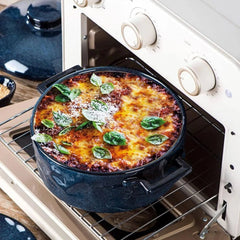 Casserole (with lid) - Ceramic lasagna dish (2-quart deep round baking dish) 07FC0E-D4 - KOEEK [3]