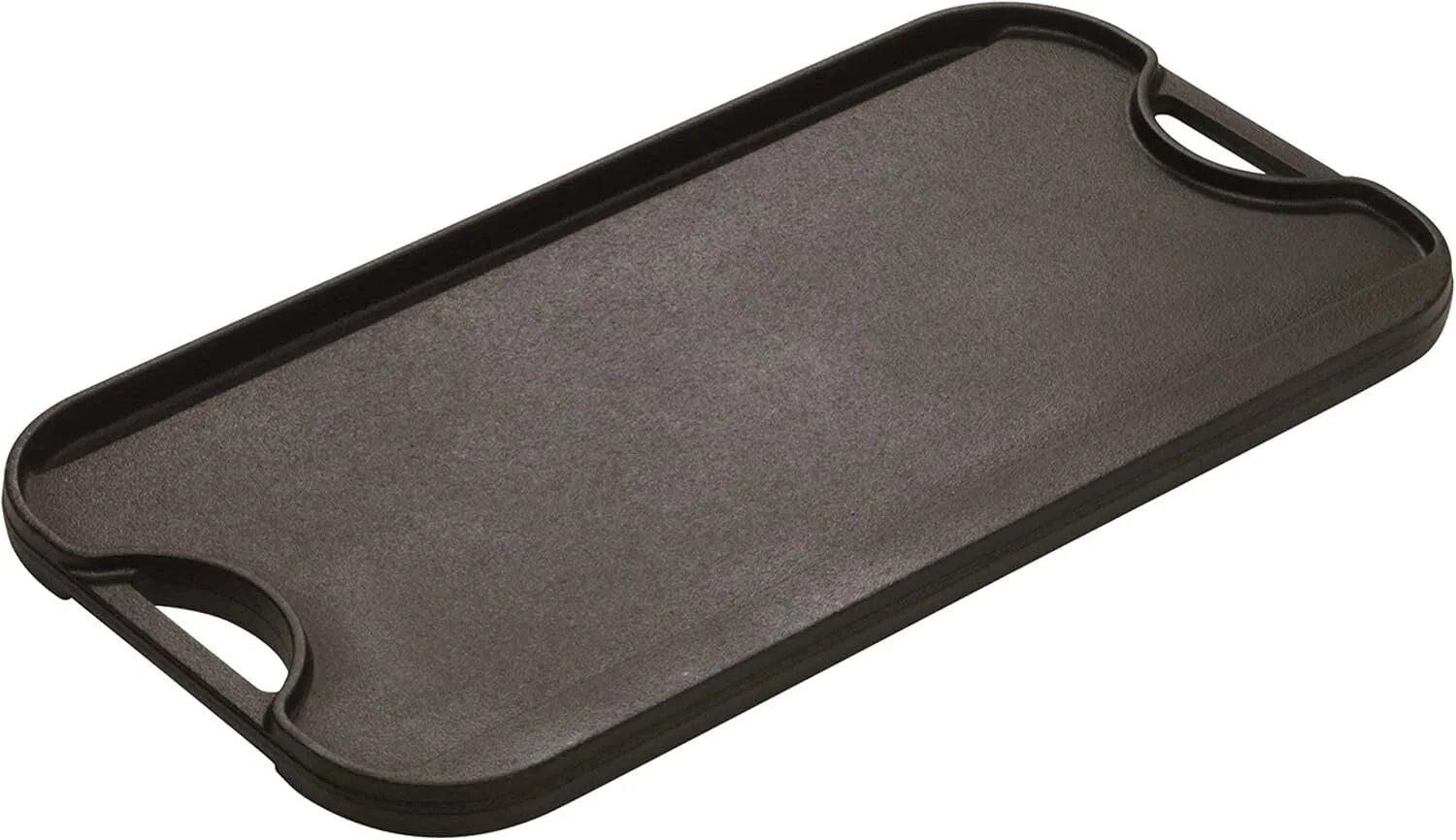 Cast Iron Reversible Grill/Griddle, 20-inch x 10.44-inch, Black 07FC0E-D4 - KOEEK [2]