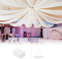 Ceiling Drapes Hanging Kit for Weddings Tent Bedroom Draping Parties Decoration 07FC0E-D4 - KOEEK [1]