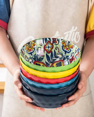 Ceramic Cereal, Soup Bowls Set of 6-25 Oz Porcelain Serving Bowls for Dinner 07FC0E-D4 - KOEEK [4]