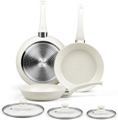 Ceramic Frying Pan Set with Lid , Induction Omelette Frying Pan Set 07FC0E-D4 - KOEEK [1]