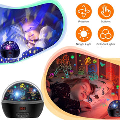 Children's Projection Lamp Superhero Toy Suitable for Boys Aged 5-7 07FC0E-D4 - KOEEK [3]