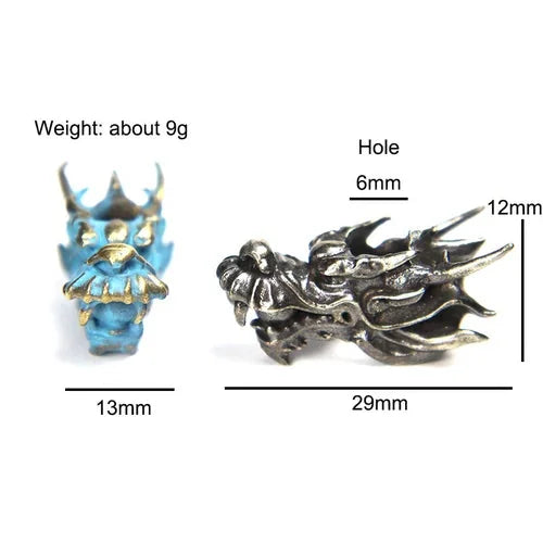 China Dragon Bead DIY Lanyard Paracord Beads Knife Bracelet EDC Kenchain Jewelry 07FC0E-D4 - KOEEK [5]
