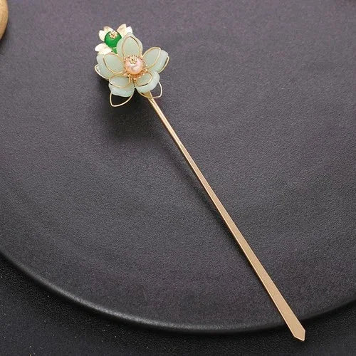 Chinese Hanfu Hair Pin And Earrings Set Traditional Costume Jewelry Women 07FC0E-D4 - KOEEK [4]