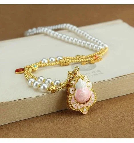 Chinese Style Fu Gourd Pendant Necklace Vintage Long Sweater Chain 07FC0E-D4 - KOEEK [3]