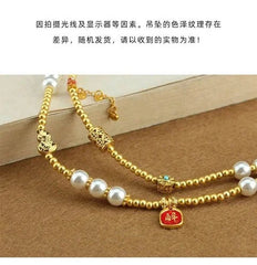 Chinese Style Fu Gourd Pendant Necklace Vintage Long Sweater Chain 07FC0E-D4 - KOEEK [4]