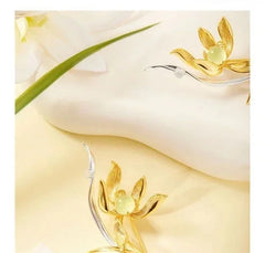 Chinese Style Orchid Brooch Exquisite Hanfu Qipao Suit Flower 07FC0E-D4 - KOEEK [4]