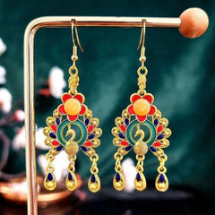 Chinese Style Phoenix Earrings Jewelry for Hanfu Qipao 07FC0E-D4 - KOEEK [1]