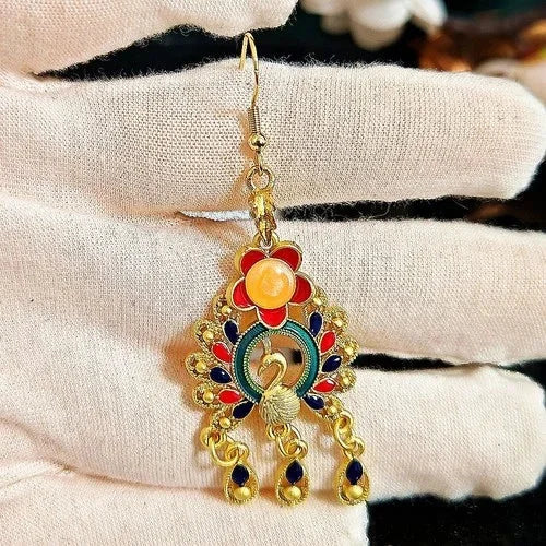 Chinese Style Phoenix Earrings Jewelry for Hanfu Qipao 07FC0E-D4 - KOEEK [4]