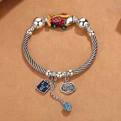Chinese Style Vintage Ethnic Koi Fish Bracelet Handmade Creative Jewelry 07FC0E-D4 - KOEEK [1]