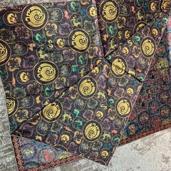 Chinese Zodiac Scarf 70x180cm  Chinese Style Shawl Wrap Neck Scarf Women 07FC0E-D4 - KOEEK [2]