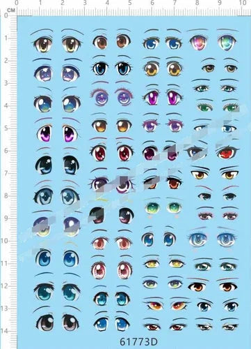 Clay Garage Kits Doll Figures EYES collections D Model Kit Water Decal 07FC0E-D4 - KOEEK [1]