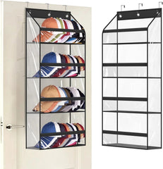 Clear Over the Door Hat Racks for Baseball Caps,Hold 48 Caps Hat Storage 07FC0E-D4 - KOEEK [1]