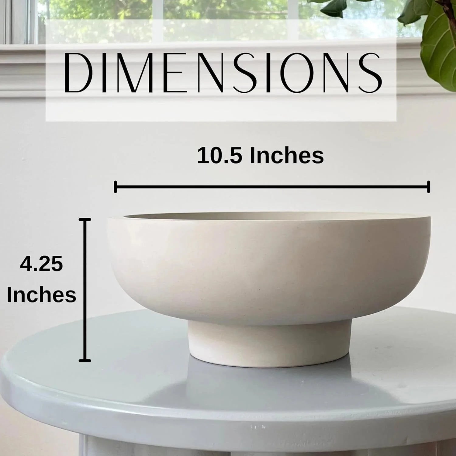 Concrete Fruit Bowls for Kitchen Counters Large Decorative Bowls for Home Décor 07FC0E-D4 - KOEEK [5]