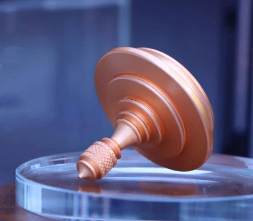 Copper Hand Twisting Spinning Top Ceramic Bead EDC Fidget Spinner Toys Gift 07FC0E-D4 - KOEEK [9]