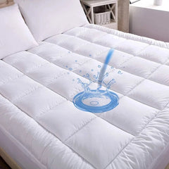 Cotton waterproof mattress pad replacement filling Pillow top Mattress pad 07FC0E-D4 - KOEEK [1]