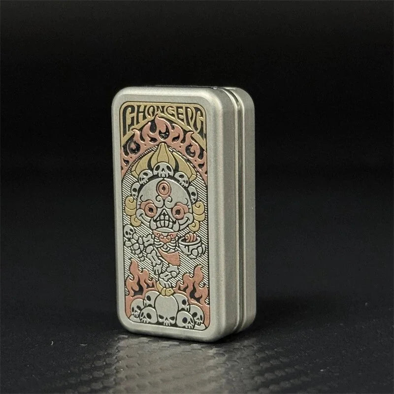 Creative Cupronickel EDC Fidget Slider Mechanical Push Fidget Toy Stress Relief 07FC0E-D4 - KOEEK [1]
