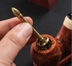 Creative Pure Brass Tobacco Pipe Tamper Copper Cigar Pipe Cleaning Tools 07FC0E-D4 - KOEEK [3]