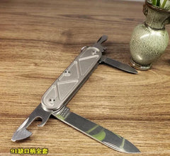 DIY Titanium Alloy Handle Scales for 91MM Victorinox Swiss Army Knife Tool 07FC0E-D4 - KOEEK [3]