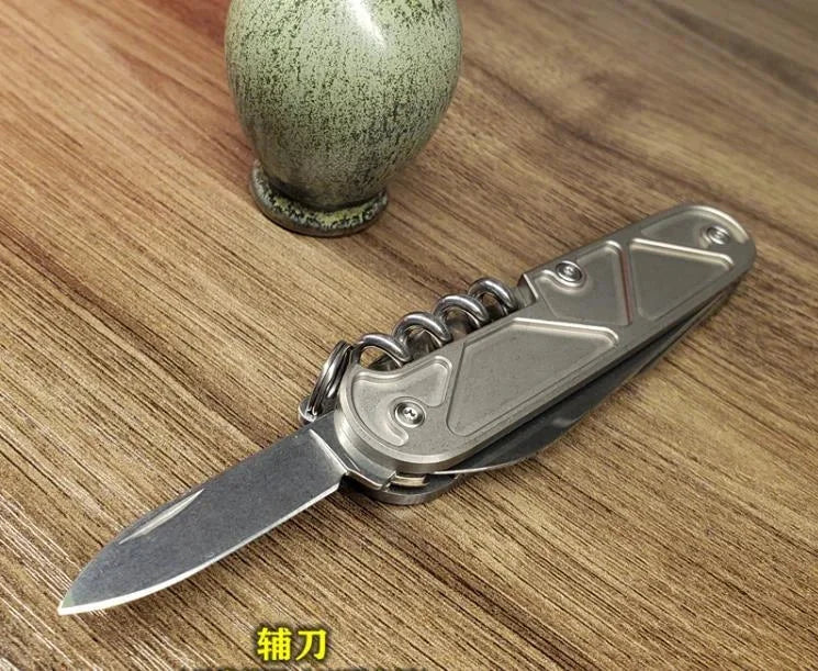 DIY Titanium Alloy Handle Scales for 91MM Victorinox Swiss Army Knife Tool 07FC0E-D4 - KOEEK [5]